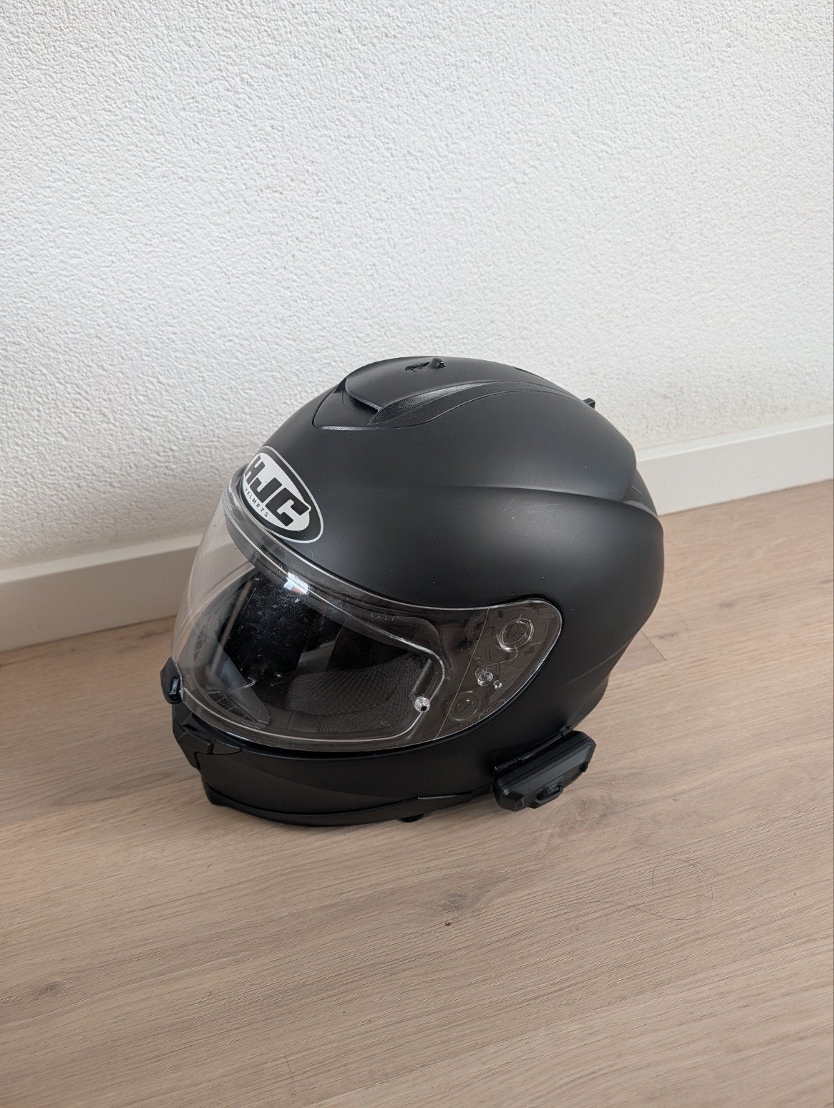 HJC Systeemhelm met Cardo Bluetooth Speaker/Verbinding, Motoren, XS, Systeemhelm, HJC, Ophalen of Verzenden