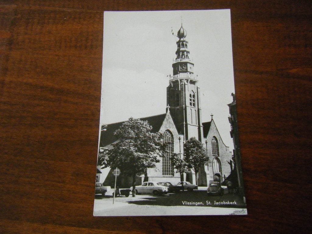 G89 - Vlissingen - St Jacobskerk - Mooi/Oud, Verzamelen, Ansichtkaarten | Nederland, Ophalen of Verzenden, 1960 tot 1980, Zeeland