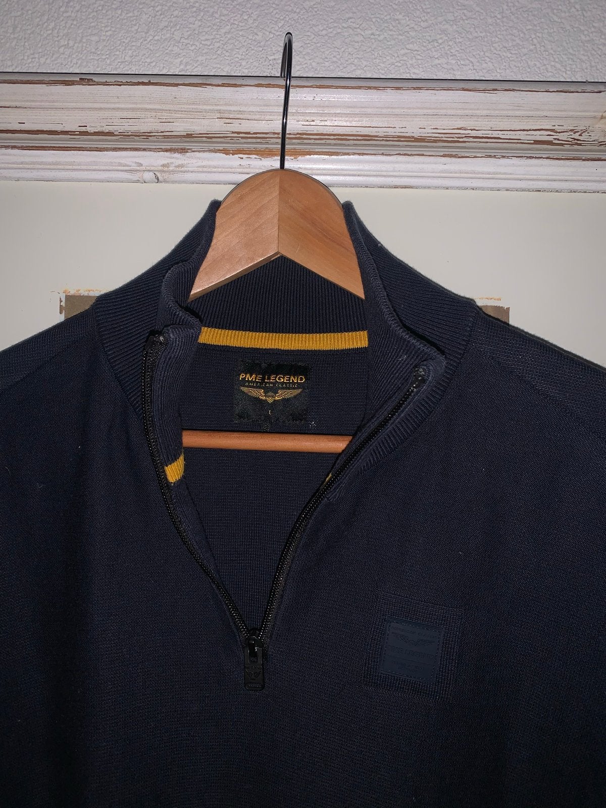 PME Legend heren trui met rits maat L Zo goed als nieuw, Ophalen of Verzenden, Zo goed als nieuw, Maat 52/54 (L), Blauw
