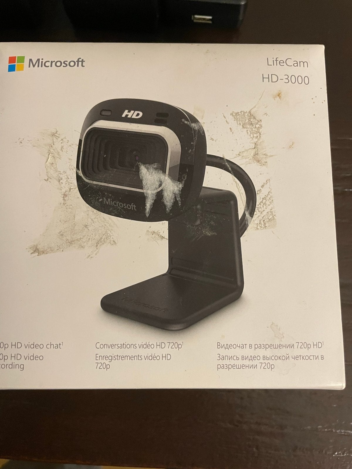 Microsoft LifeCam HD-3000 Webcam - Nieuw in doos, Computers en Software, Webcams, Nieuw, Bedraad, Windows, Microfoon, Ophalen of Verzenden