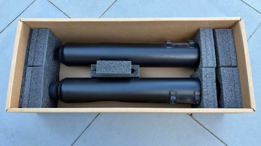 Uitlaatdemperset Origineel Harley-Davidson FLHX Street Glide, Motoren, Onderdelen | Harley-Davidson, Ophalen of Verzenden, Gebruikt