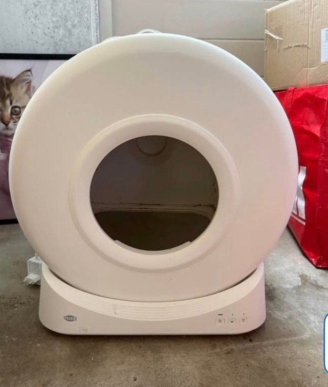 Zelfreinigende kattenbak, Ophalen, Zo goed als nieuw