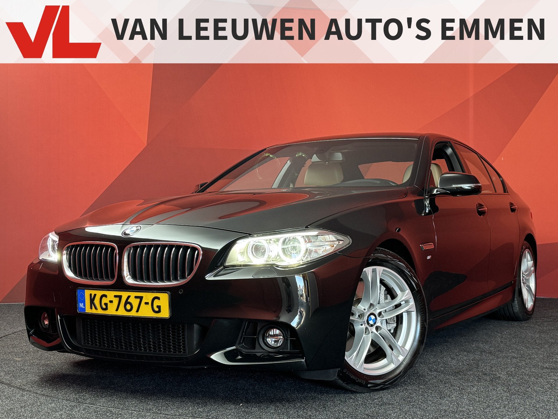 BMW 5 Serie 528i M Sport Edition | Memory | Harman Kardon |, Automaat, Gebruikt, 4 cilinders, Zwart