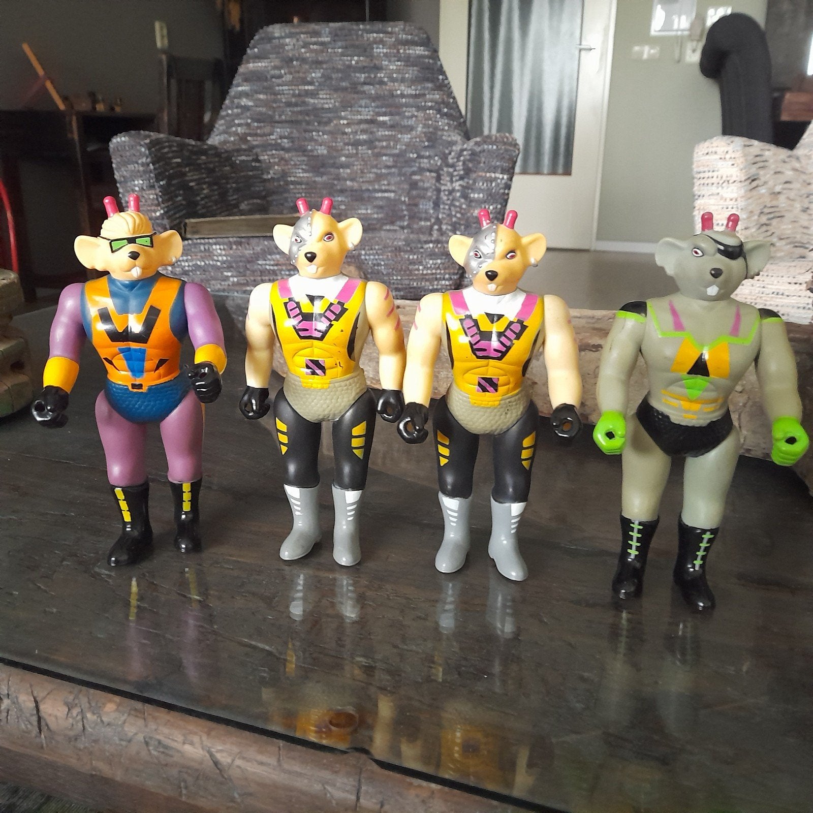 Bikermice from Mars (4) vintage figuren, Ophalen of Verzenden, Zo goed als nieuw