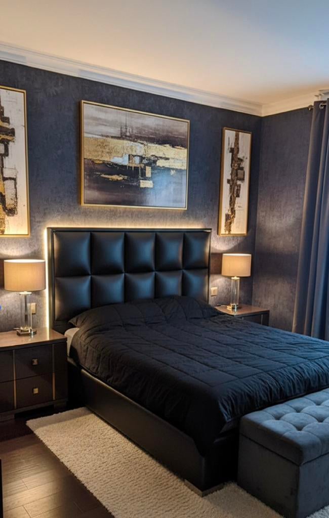 Luxe opbergboxspring met luchtvering 160x200cm, Huis en Inrichting, Bruin, Zo goed als nieuw, Twijfelaar, 200 cm
