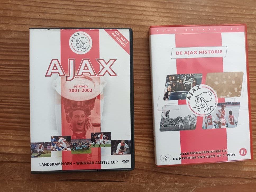 Ajax DVD Collectie: Historie & Seizoen 2001-2002, Voetbal, Gebruikt, Alle leeftijden, Boxset