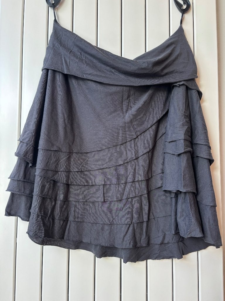 Tricot rok, laagjes maat XL Cora Kemperman, Maat 42/44 (L), Ophalen of Verzenden, Cora Kemperman, Grijs