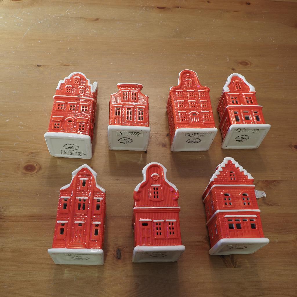 Postcodeloterijhuisjes 1,2,3,4,5,6 en7, Diversen, Kerst, Ophalen, Zo goed als nieuw