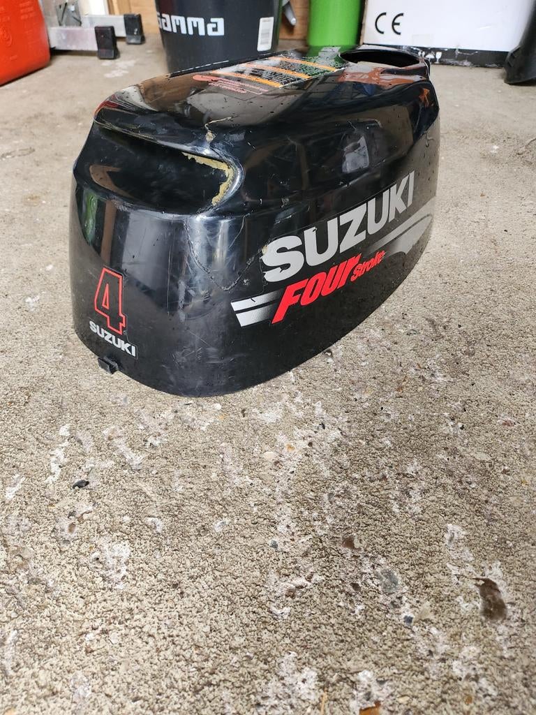 Suzuki 4 pk buitenboordmotor kap, Watersport en Boten, Ophalen of Verzenden