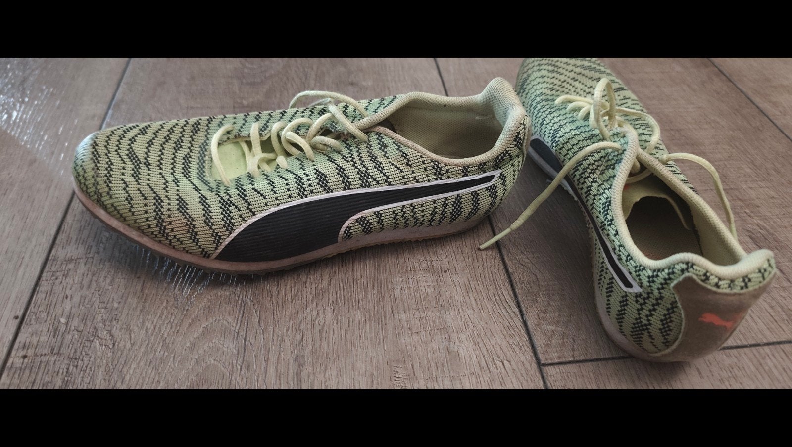spikes maat 35, geel/zwart puma, Ophalen of Verzenden, Gebruikt, Spikes, Overige merken