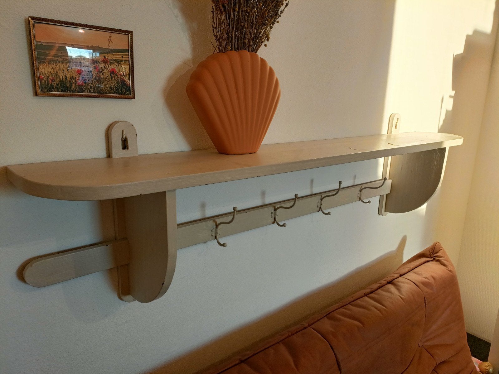 Originele oude regaal, kapstok, Gebruikt, Minder dan 100 cm, Hout, Ophalen
