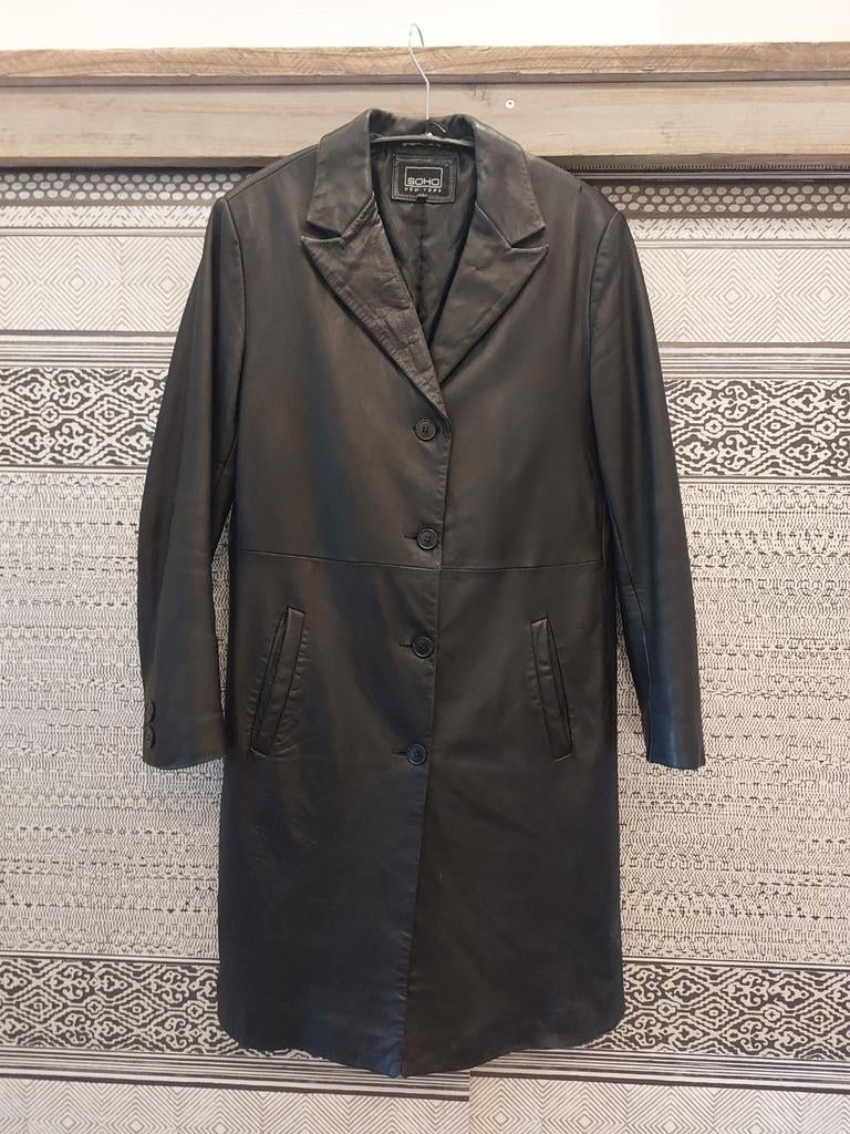 Jas leer Soho New York 38, Maat 38/40 (M), Zwart, Soho, Ophalen of Verzenden