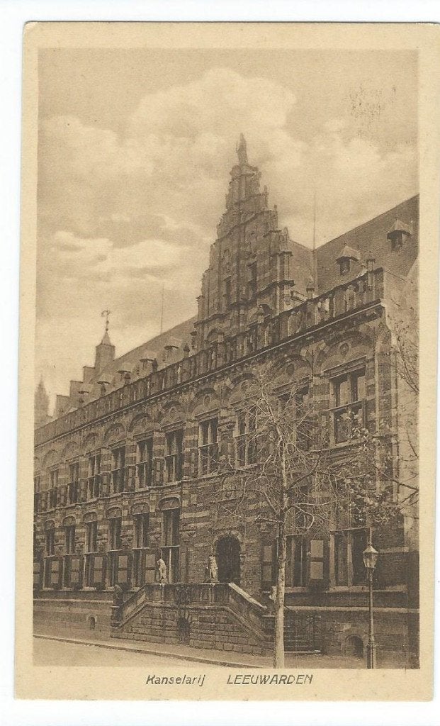 ANSICHTKAART  LEEUWARDEN  Kanselarij, Verzamelen, Ophalen of Verzenden, 1940 tot 1960, Ongelopen, Friesland