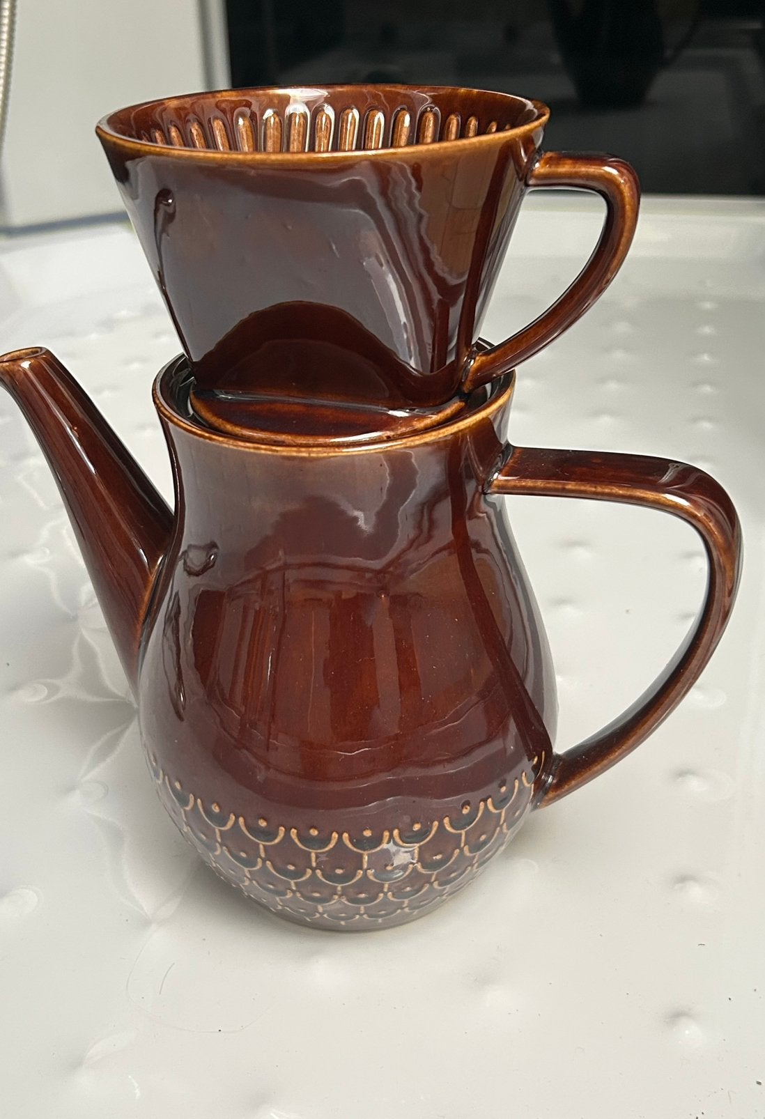 Douwe Egberts koffiekan met filter, Ophalen, Overige typen, Overige stijlen, Glas