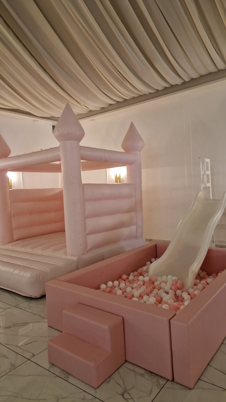Softplay ballenbakken te huur – diverse kleuren, Ophalen, Zo goed als nieuw, Glijbaan