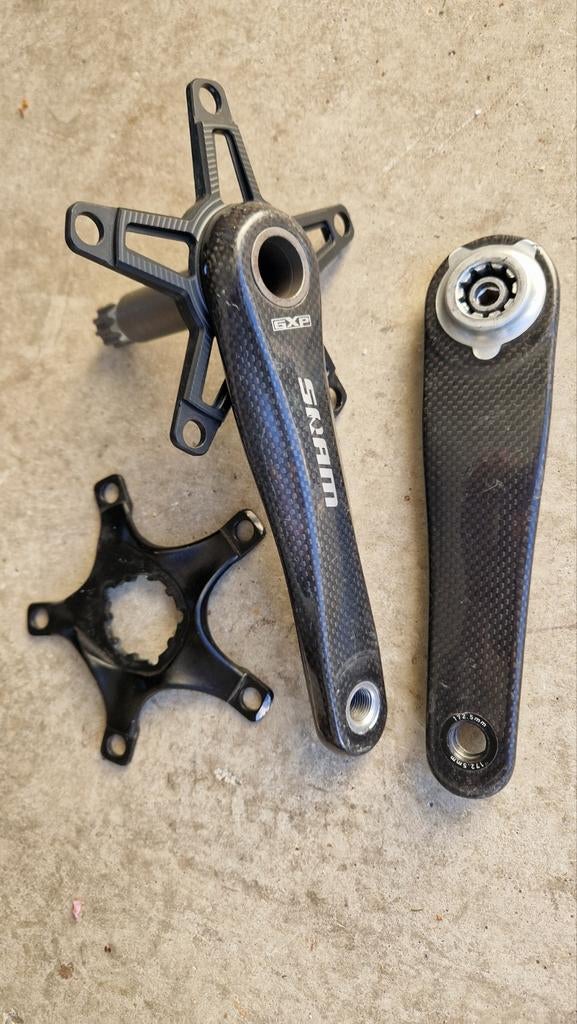 Sram S900 carbon crankset GXP 172.5mm, Fietsen en Brommers, Fietsonderdelen, Carbon, Ophalen of Verzenden