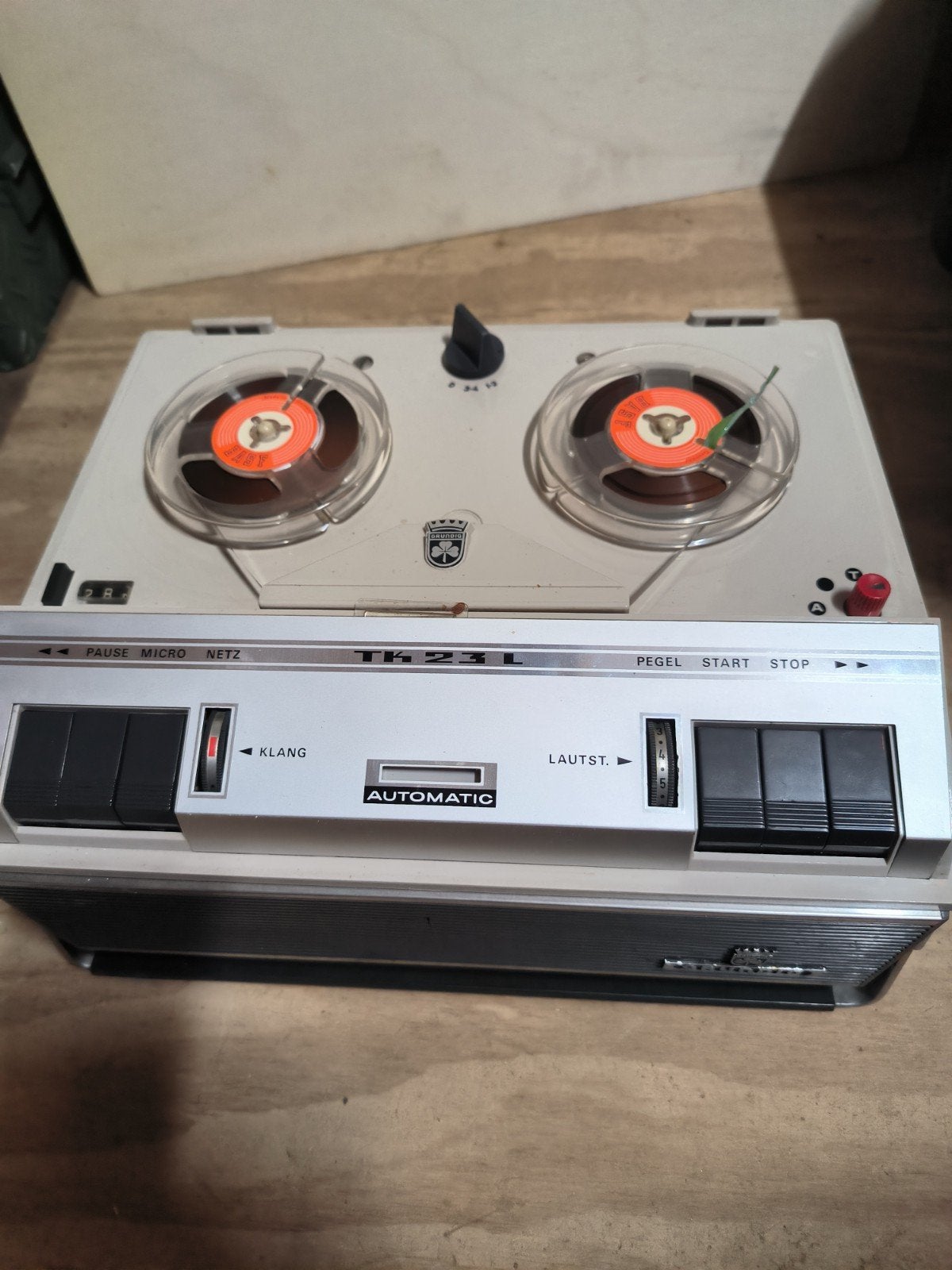 Grundig Bandrecorder TK23 De luxe met toebehoren, Ophalen of Verzenden, Bandrecorder