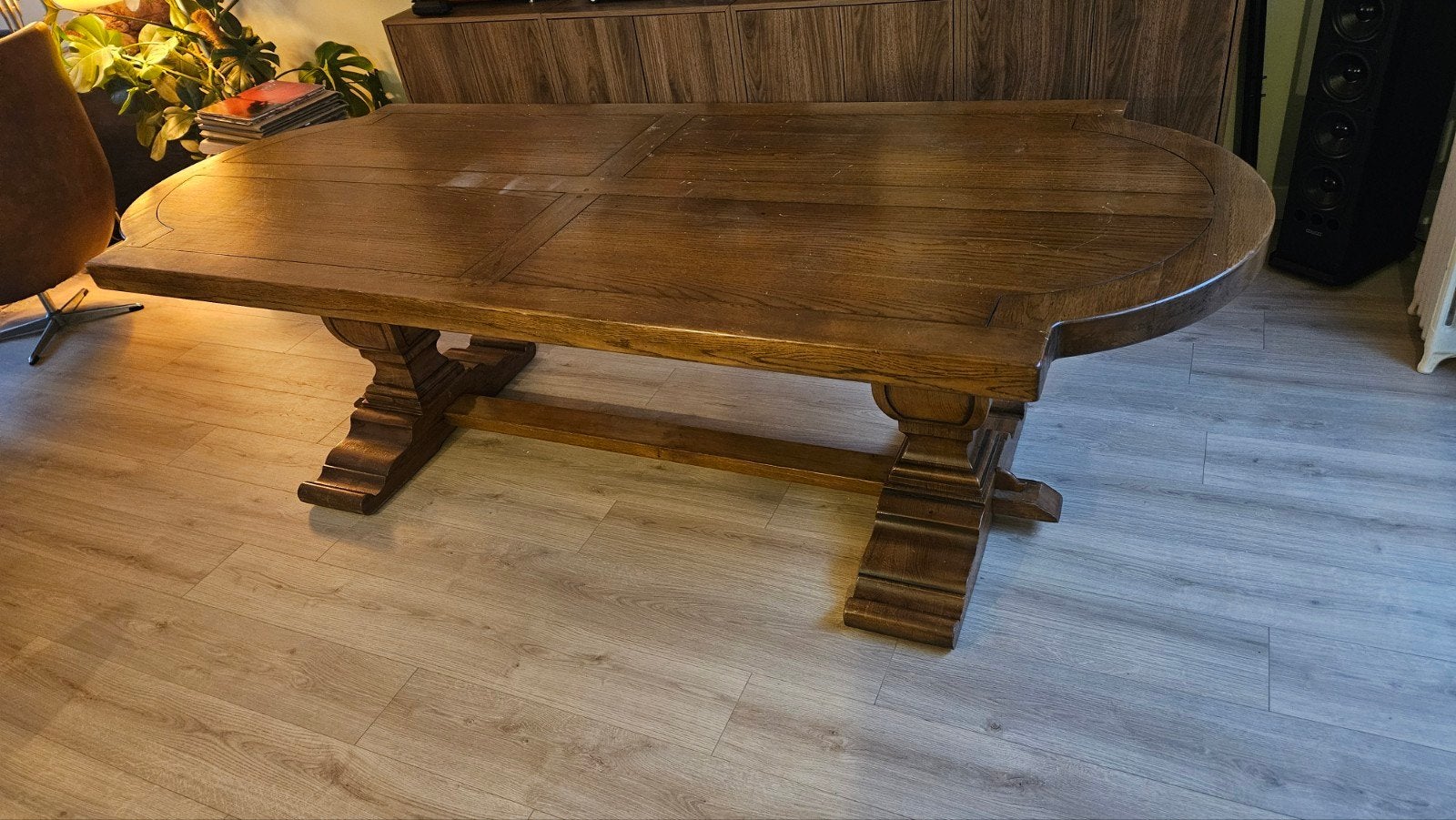 Oude massief eiken kloostertafel - opknapbeurt nodig, Antiek en Kunst, Ophalen