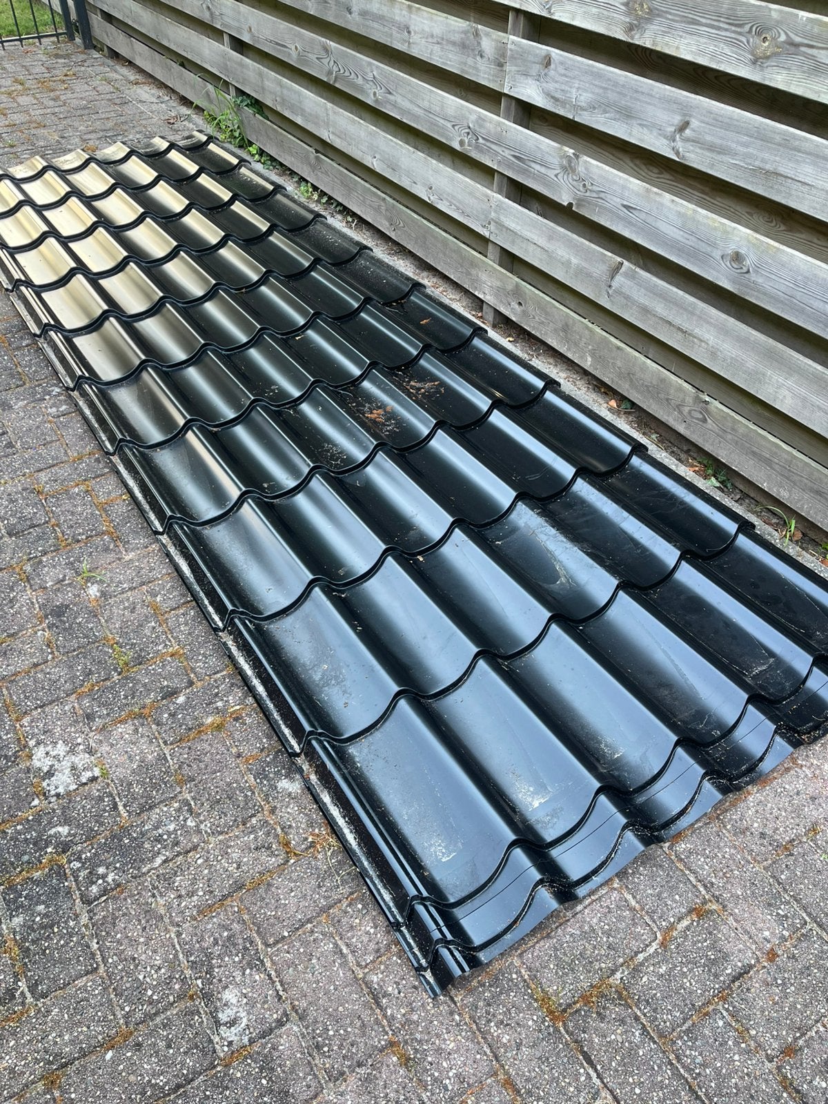 Dakpanprofielplaten, Doe-het-zelf en Verbouw, Dakpannen en Dakbedekking, Overige materialen, Zwart, Nieuw, 15 m² of meer