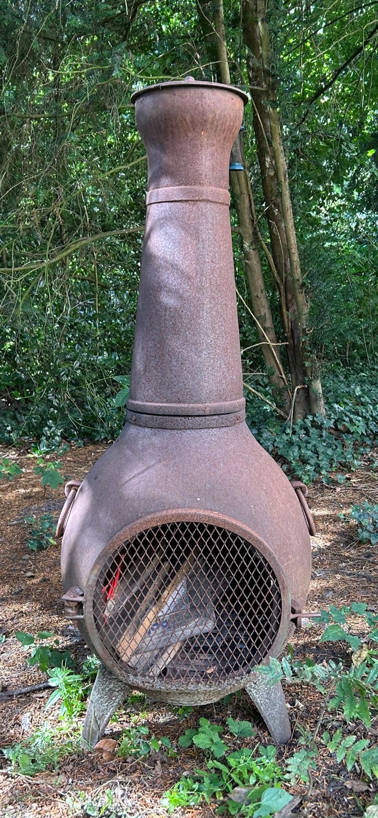 Doorleefde buitenkachel, Tuin en Terras, Ophalen, Gebruikt