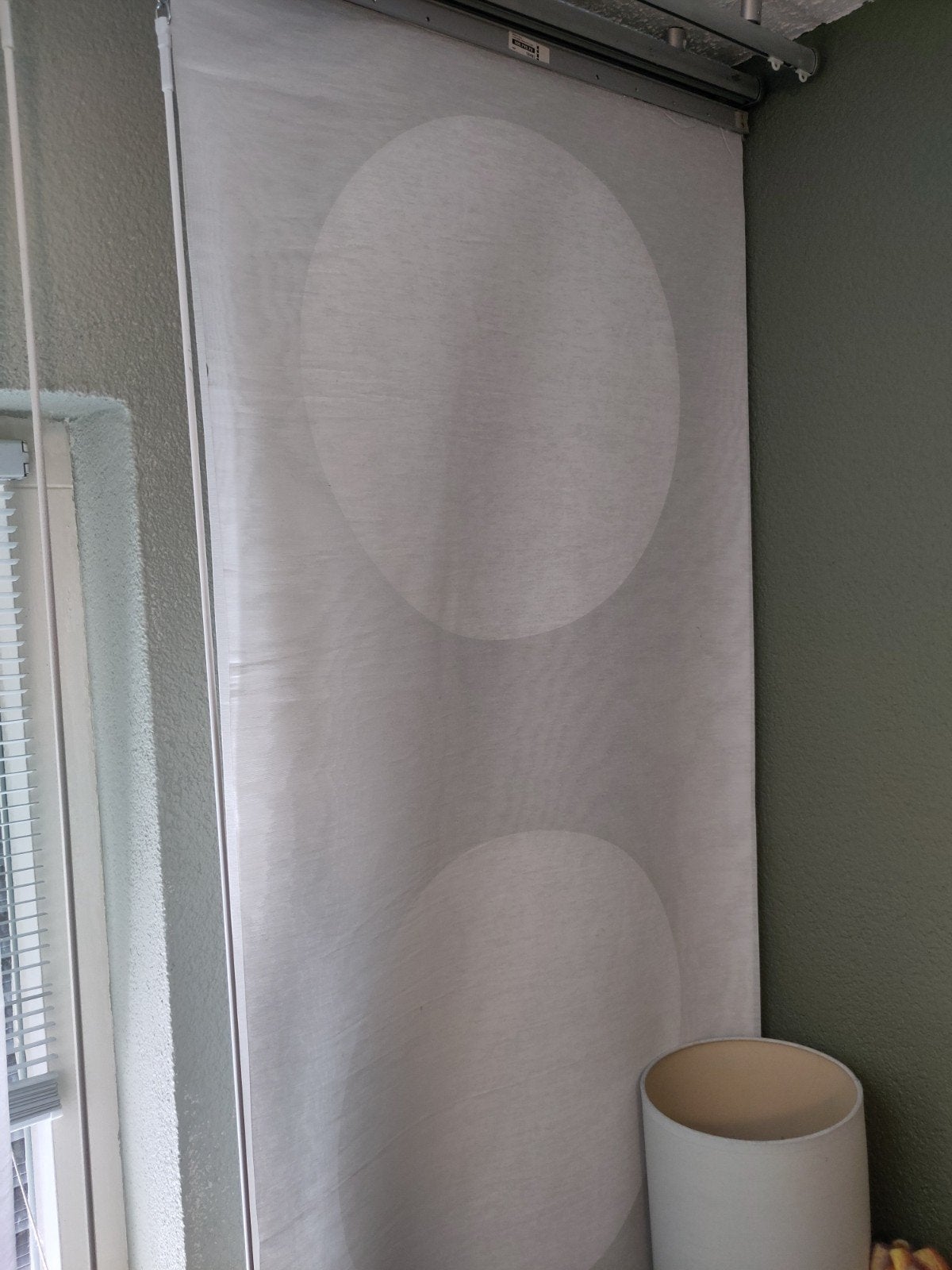 IKEA paneelgordijnen 4 stuks, Crème, Gebruikt, Ophalen of Verzenden, Lichtdoorlatend