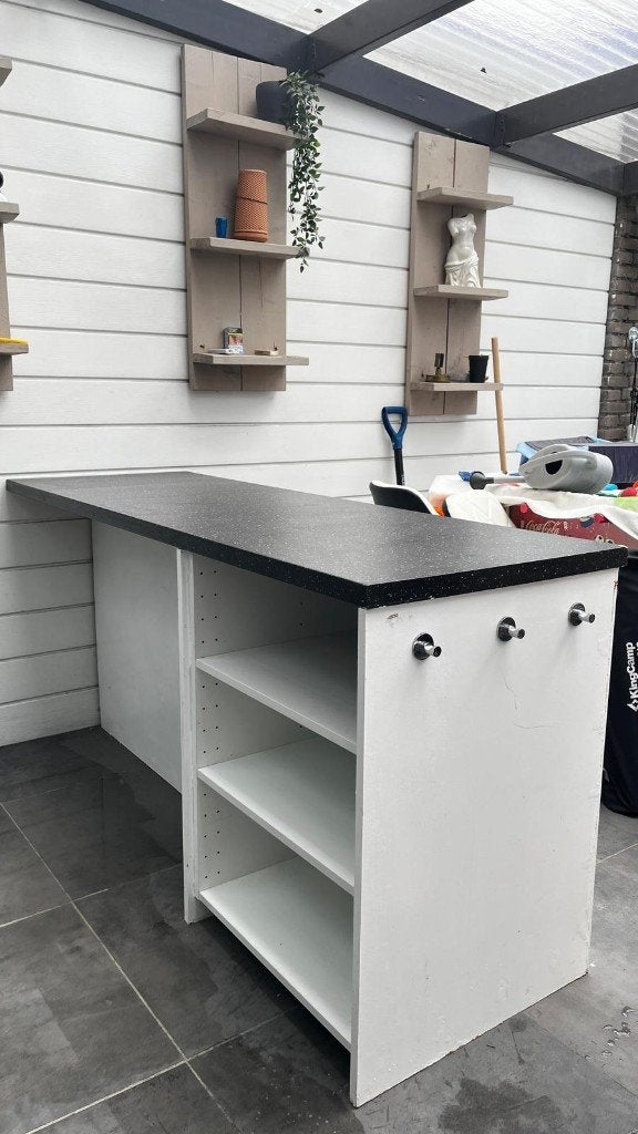 Mooie bartafel voor in de keuken 186x63x91, Ophalen, Gebruikt