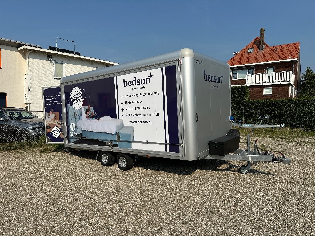 aanhanger verkoopwagen Van Vredeveld merk: ROS tandem-as, Ophalen, Zo goed als nieuw