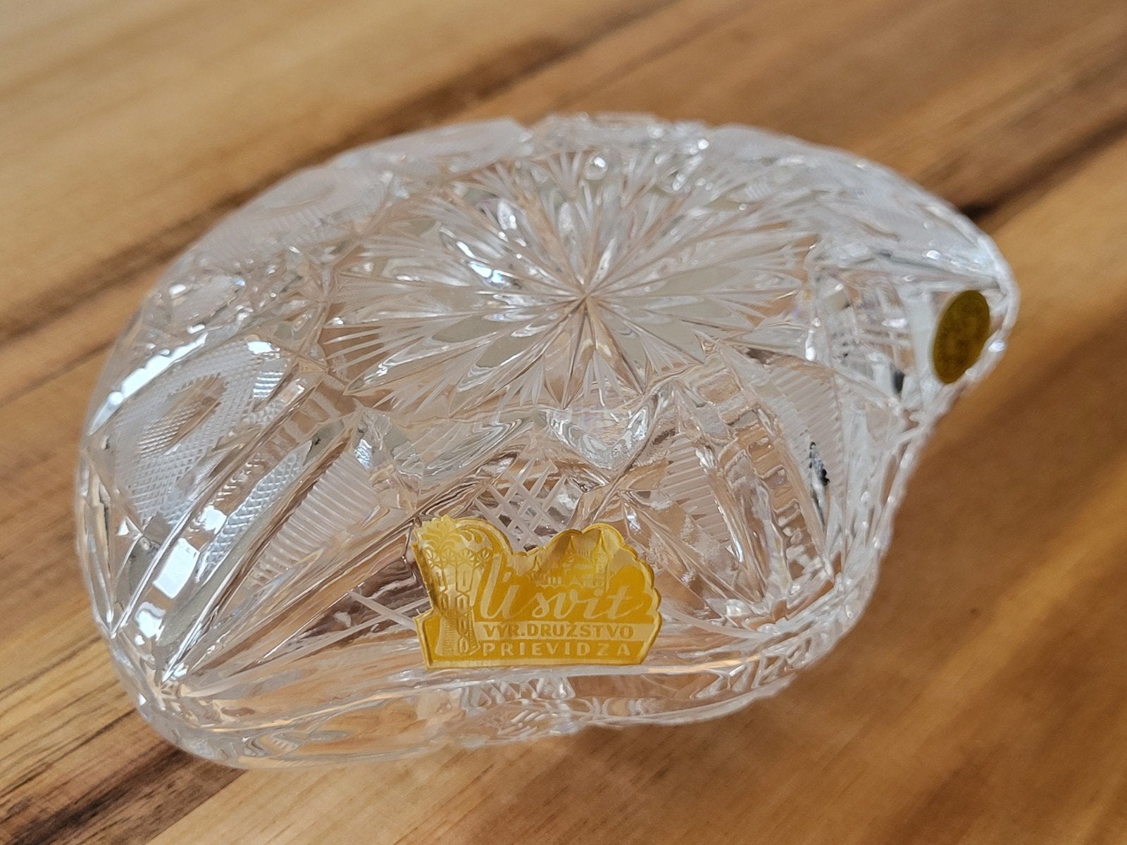Vintage Kristallen Bonbonnière - schelpvormig, Ophalen of Verzenden