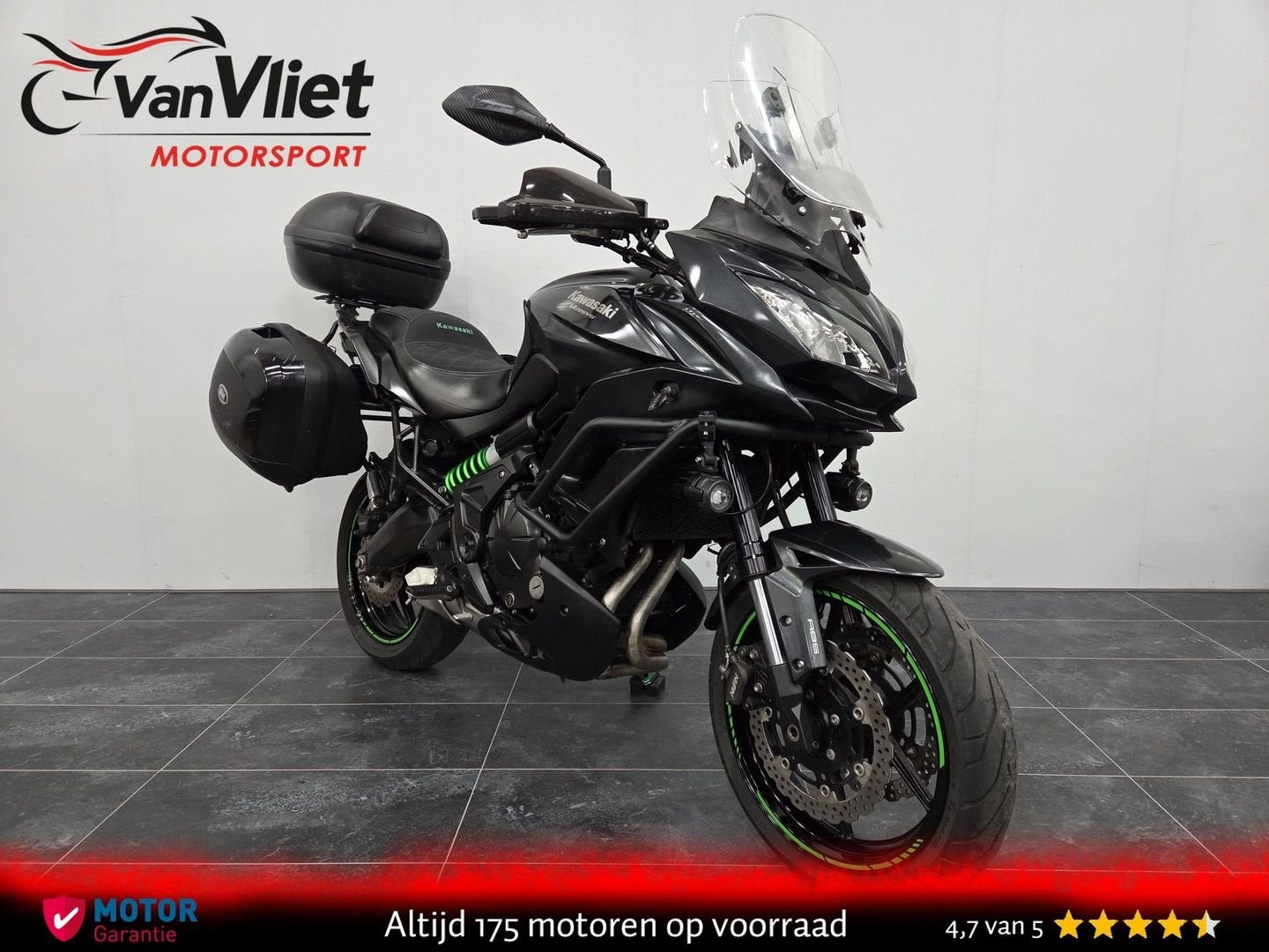 Erg Mooie Kawasaki Versys 650 Full Black Full Optio bj 2016, 2 cilinders, 649 cc, Bedrijf, Onbekend