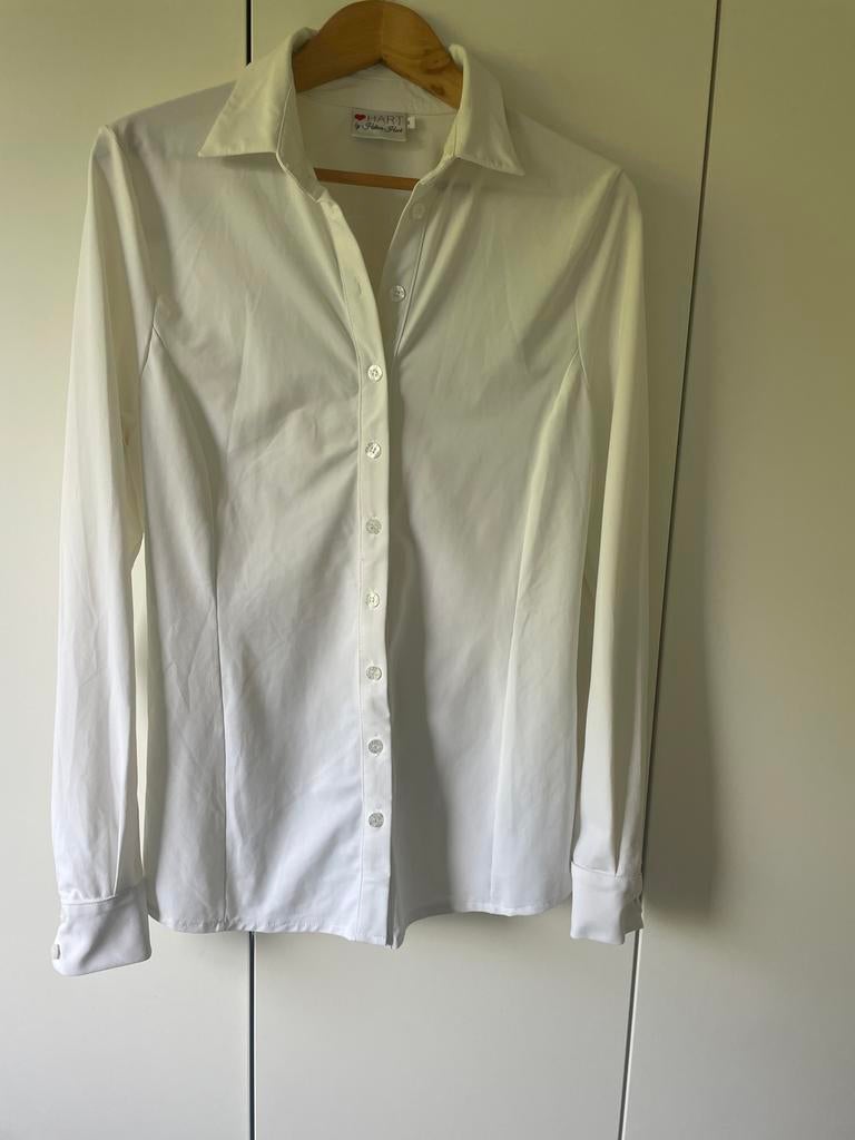 Witte blouse van Helena Hart, maat L, Ophalen of Verzenden, Zo goed als nieuw, Maat 42/44 (L), Wit