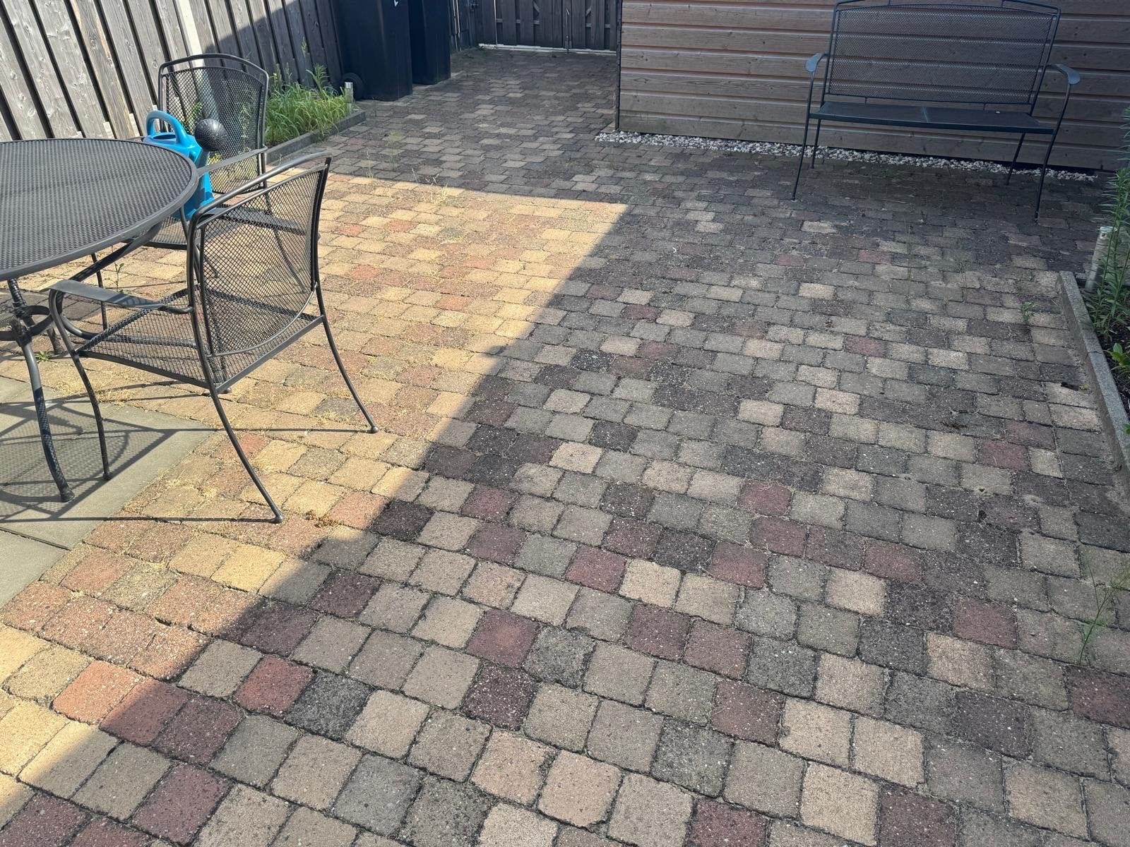 Gratis 30 m2 Cobblestones 14x14 voor terras of oprit, Ophalen, Gebruikt, Klinkers, 10 m² of meer