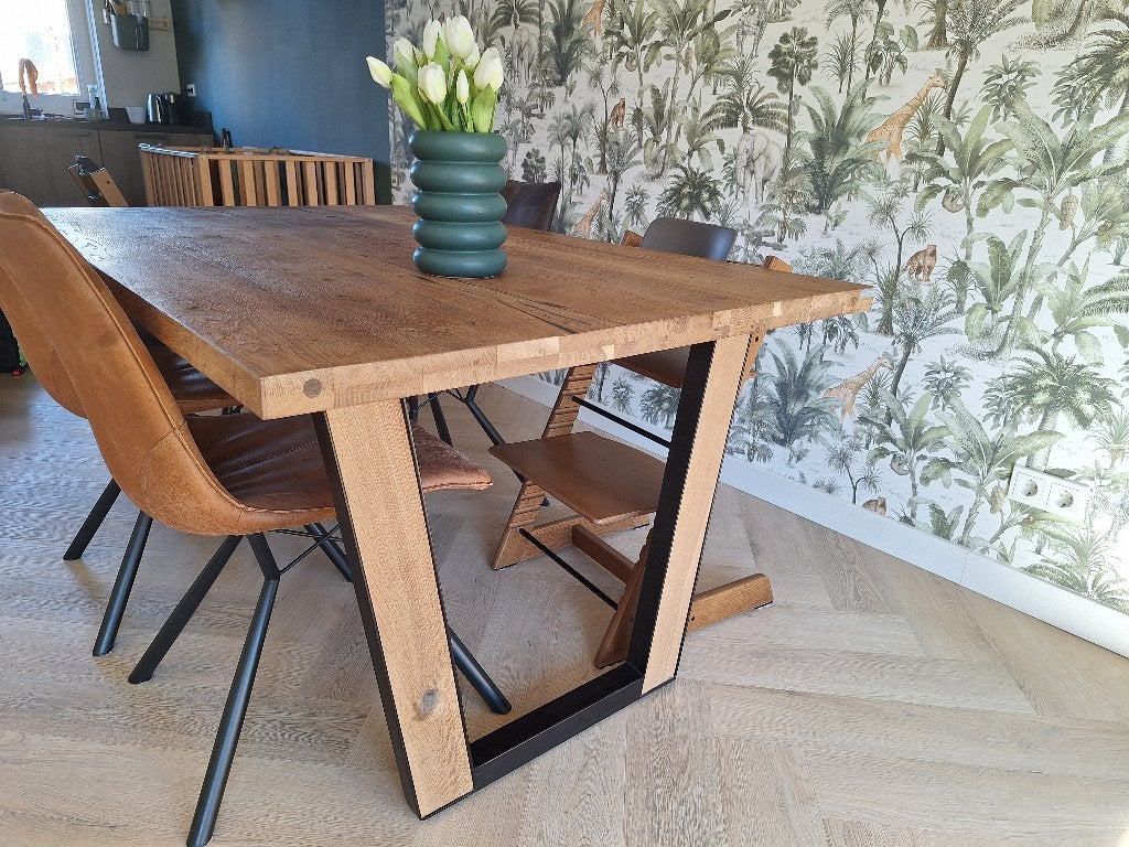 Eettafel XOOON, Huis en Inrichting, Tafels | Eettafels, Ophalen, Gebruikt, 100 tot 150 cm, Eikenhout