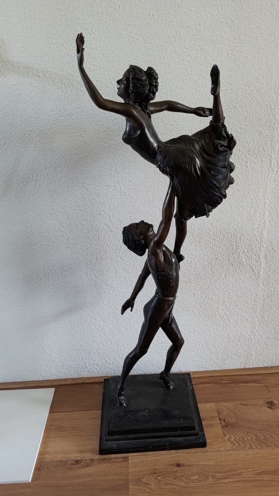 Prachtig groot (1meter hoog) beeld. Dansduo, ballerina’s., Ophalen