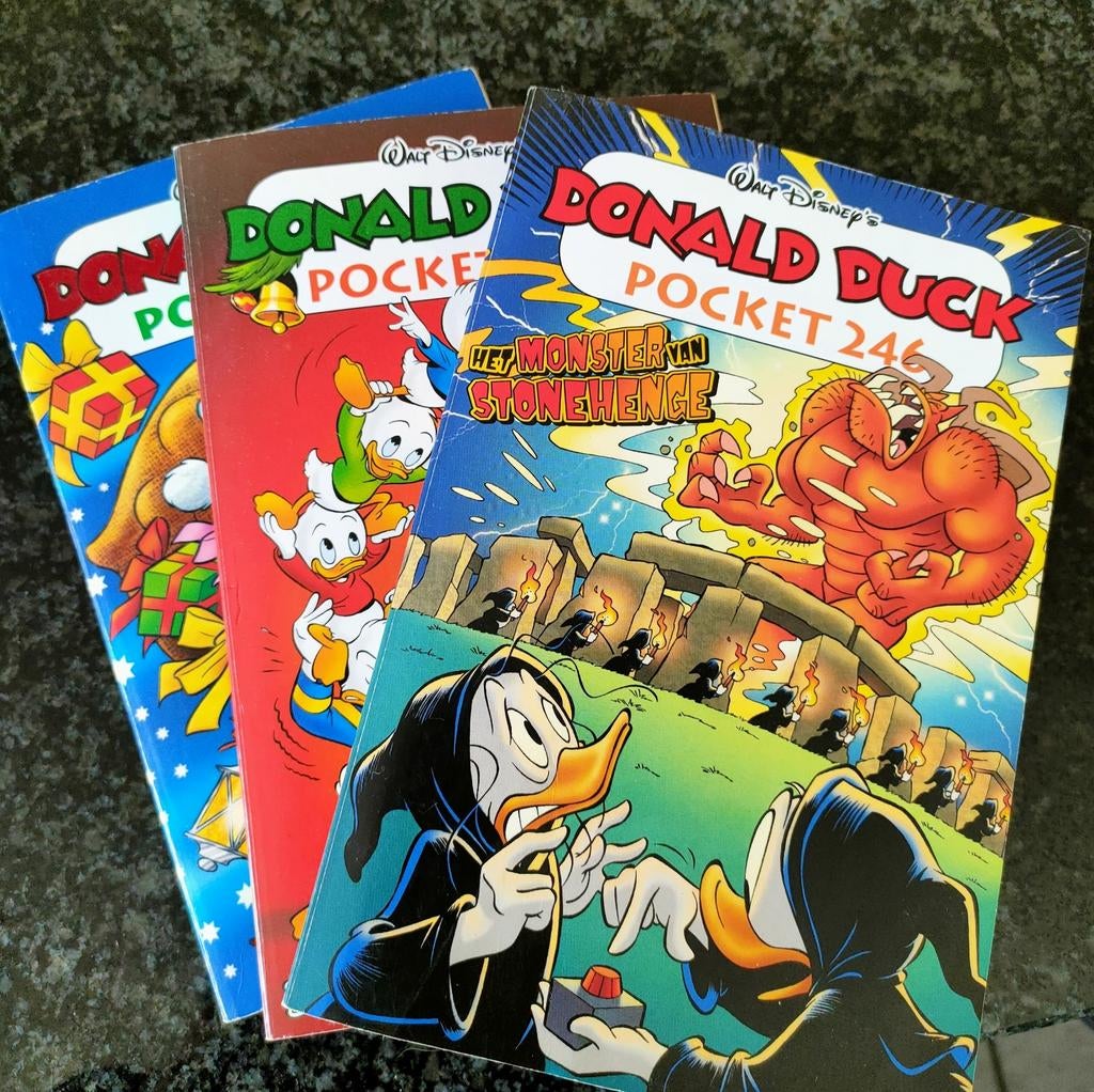 3 Donald Duck Pockets: Kerst en Het Monster van Stonehenge, Boeken, Ophalen of Verzenden