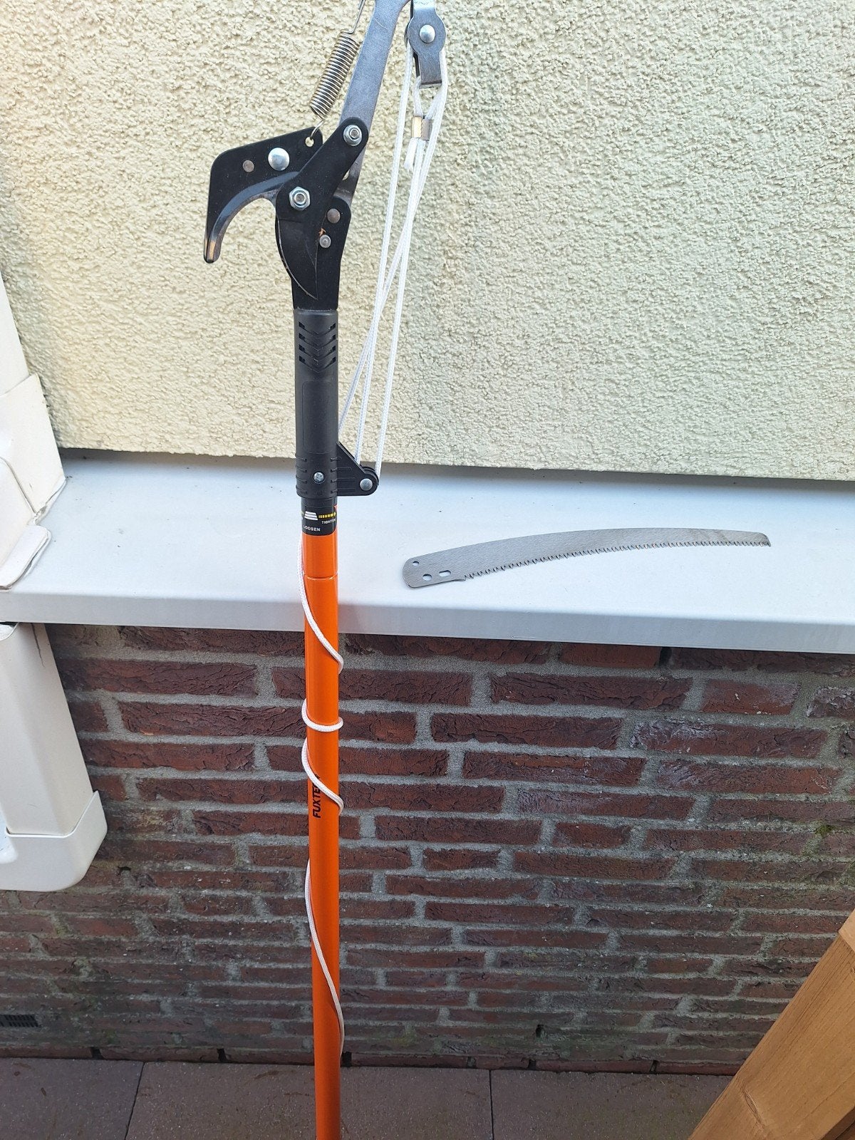 Telescopische takkenschaar met zaagblad, Tuin en Terras, Ophalen, Gebruikt, 30 t/m 39 mm, FIXTE