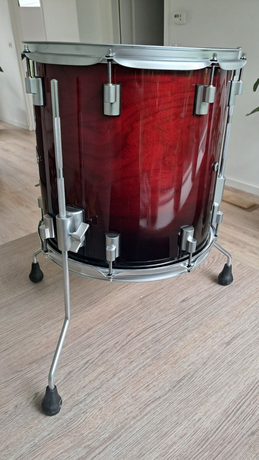 Floortom 14x14 walnut/maple zgan, Ophalen of Verzenden, Zo goed als nieuw, Overige merken