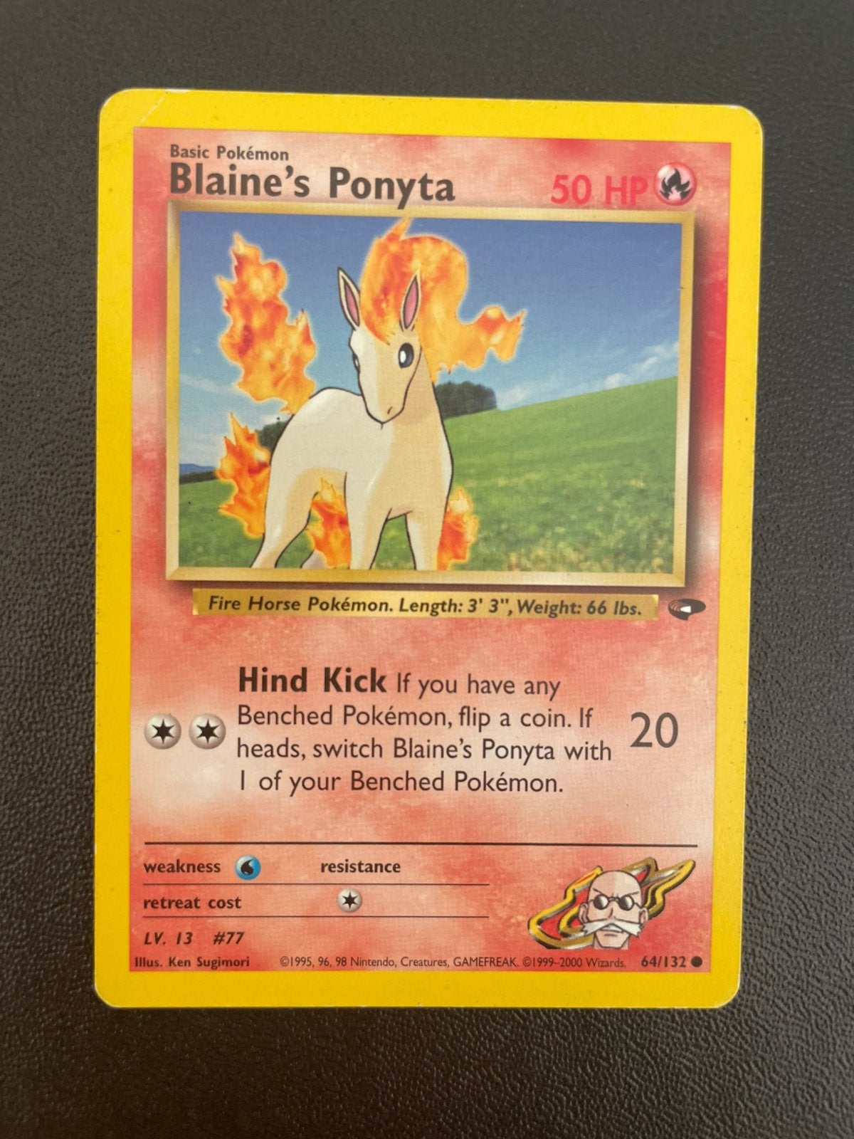 Blaine’s Ponyta 64/132 Gym Challenge, Ophalen of Verzenden, Zo goed als nieuw