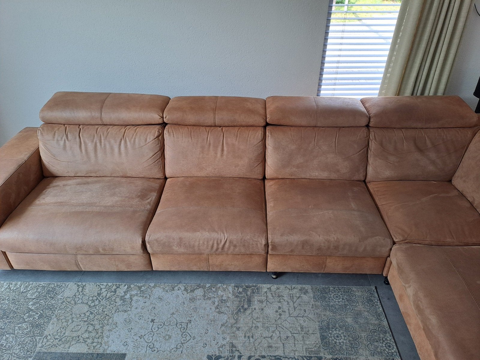 Complete hoekbank inclusief relaxdeel., Ophalen, Gebruikt
