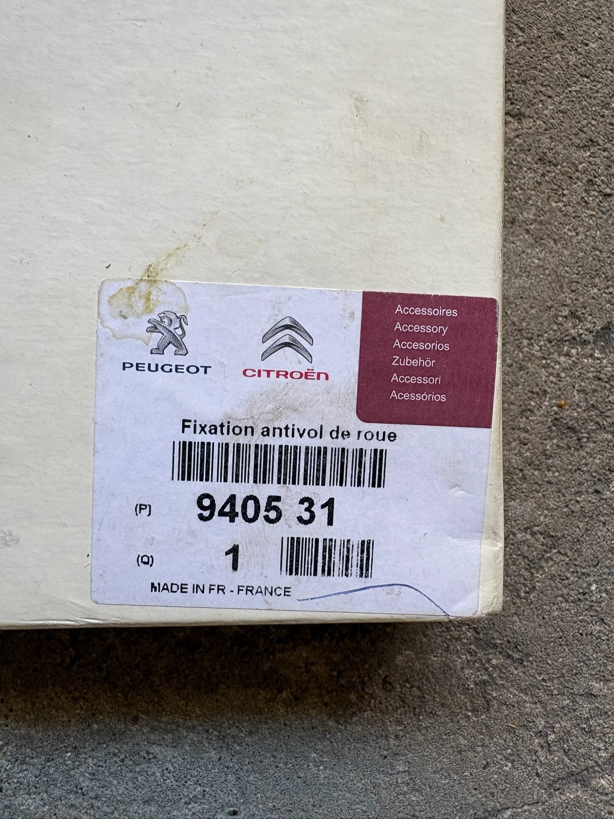 Originele Peugeot Citroën wielsloten wielbouten, Ophalen of Verzenden, Zo goed als nieuw