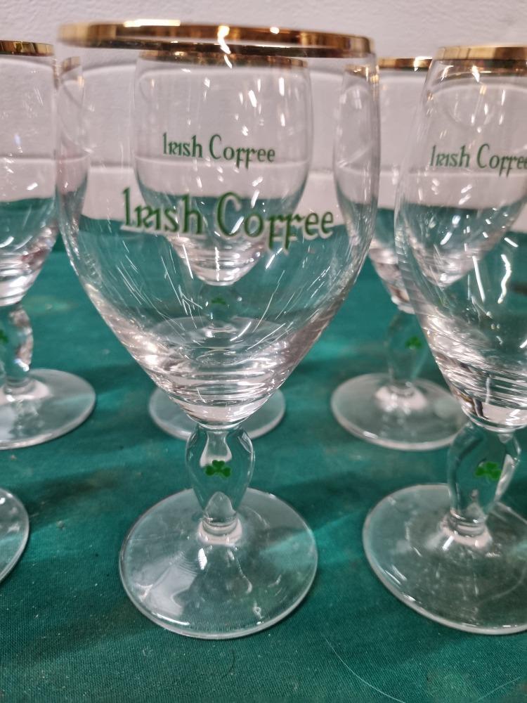 glazen irish coffe zes stuks, Verzamelen, Glas en Borrelglaasjes, Ophalen of Verzenden, 'T Olde Gre-j, Info@toldegrej.nl, Endepoelstraat 20f Didam
