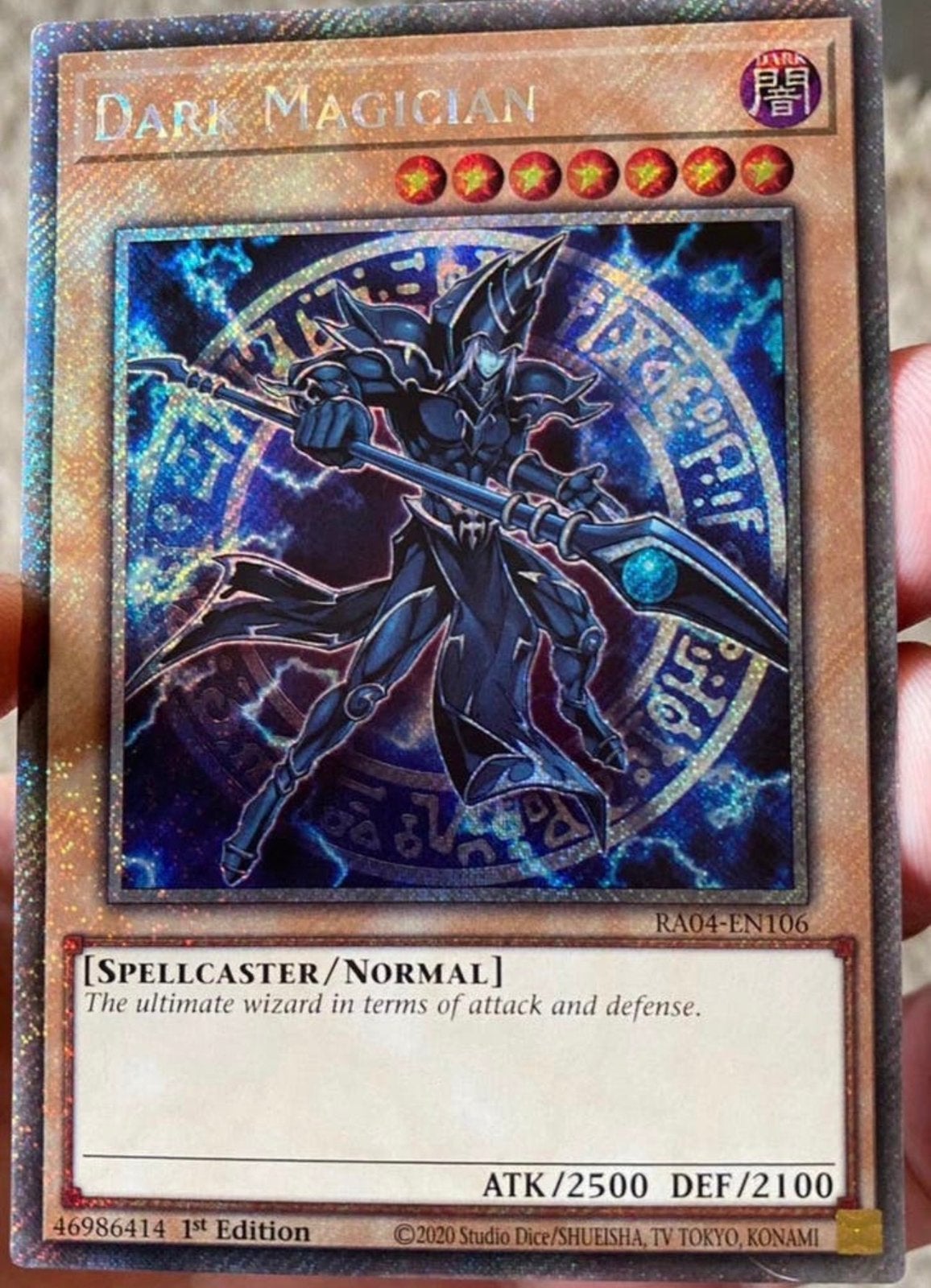 Yu-Gi-Oh! Dark Magician RA04 1st Edition Mint !, Hobby en Vrije tijd, Verzamelkaartspellen | Yu-gi-Oh!, Ophalen of Verzenden, Zo goed als nieuw
