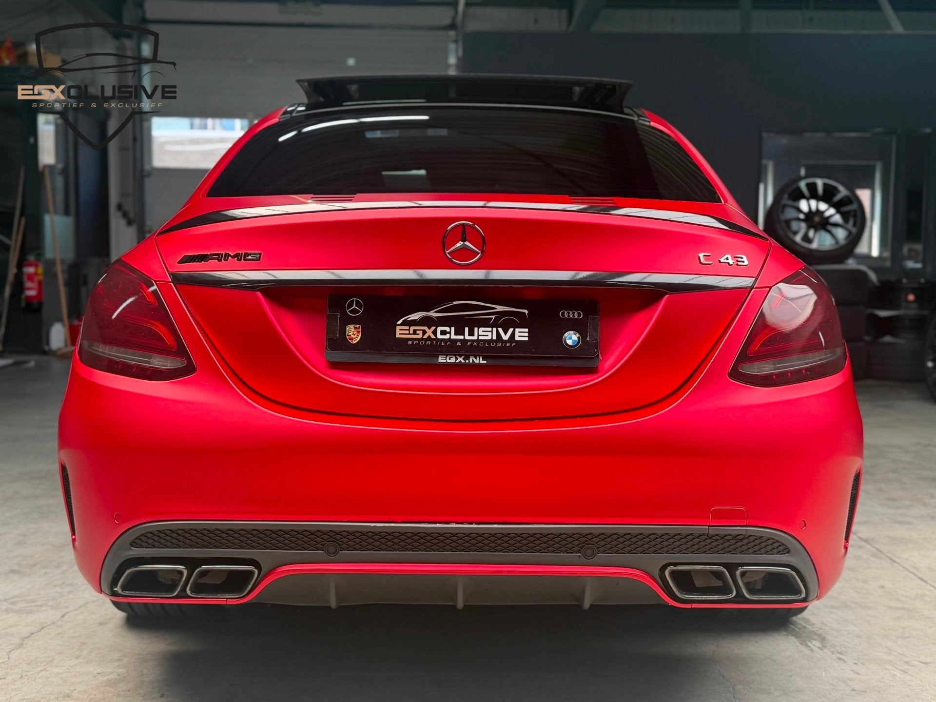 Mercedes-Benz C-klasse C43 AMG 4MATIC PANO | KEYLESS | BLIND, Auto's, 367 pk, Leder, Bedrijf, Vierwielaandrijving