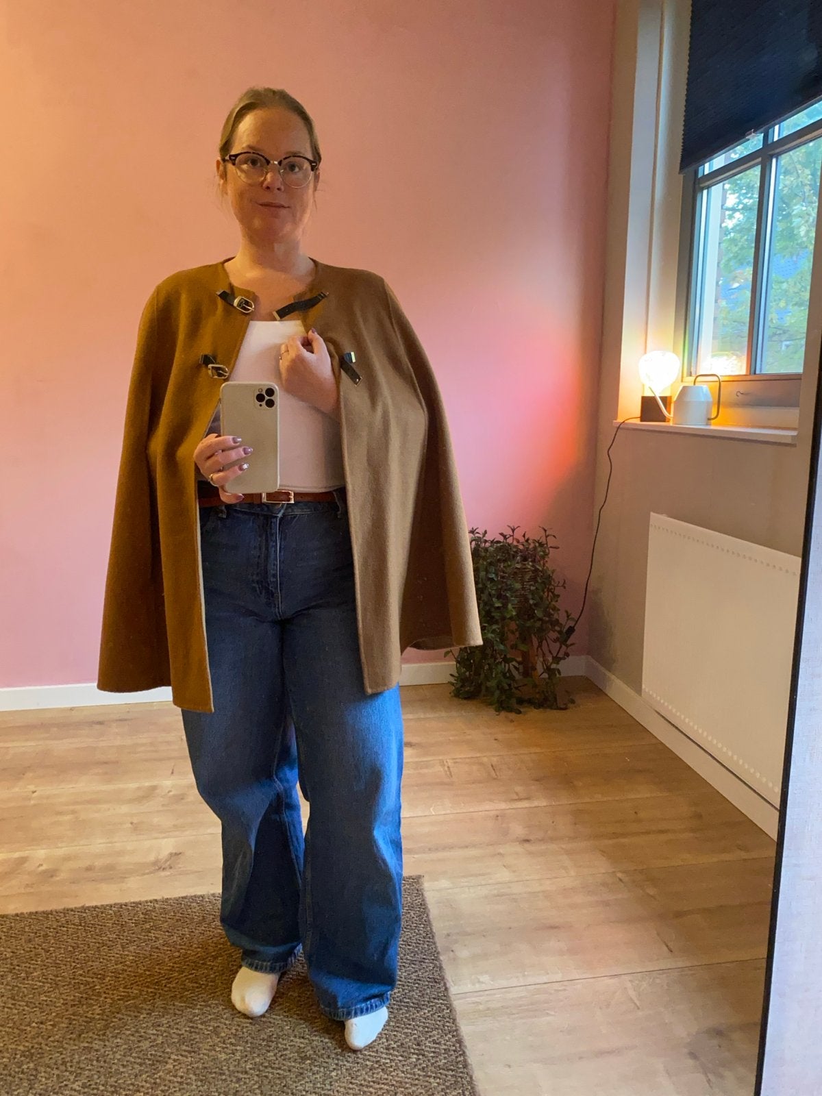 Zara Woman Hand Made Camel Cape - Maat M, Ophalen of Verzenden, Zo goed als nieuw, Maat 38/40 (M), Bruin