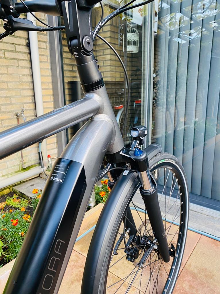 Elektrische Winora  Bosch Middenmotor Active Line Plus.500Wh, Ophalen of Verzenden, Zo goed als nieuw, 57 tot 61 cm, 5467kc
