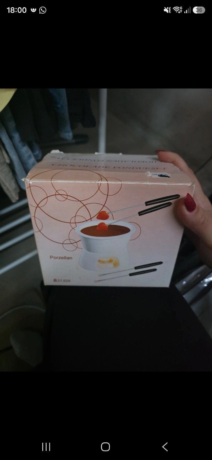 Chocolade Fondueset Porselein, Ophalen of Verzenden, Gebruikt, Waxinelicht, Fondueset