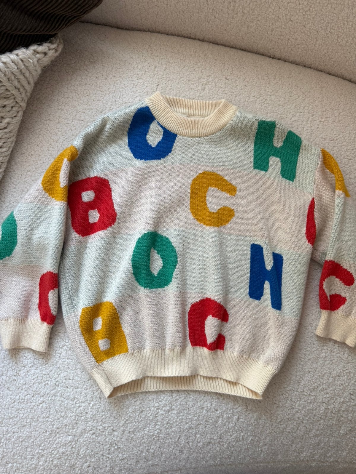 Original Bobo Choses sweater size 110, Ophalen of Verzenden, Zo goed als nieuw, Jongen, Trui of Vest