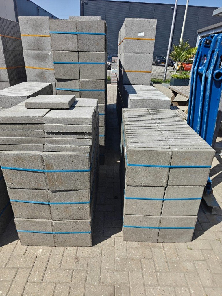 Tegels 30x30x4,5 grijs T2, Ophalen, Nieuw, 10 m² of meer, Beton