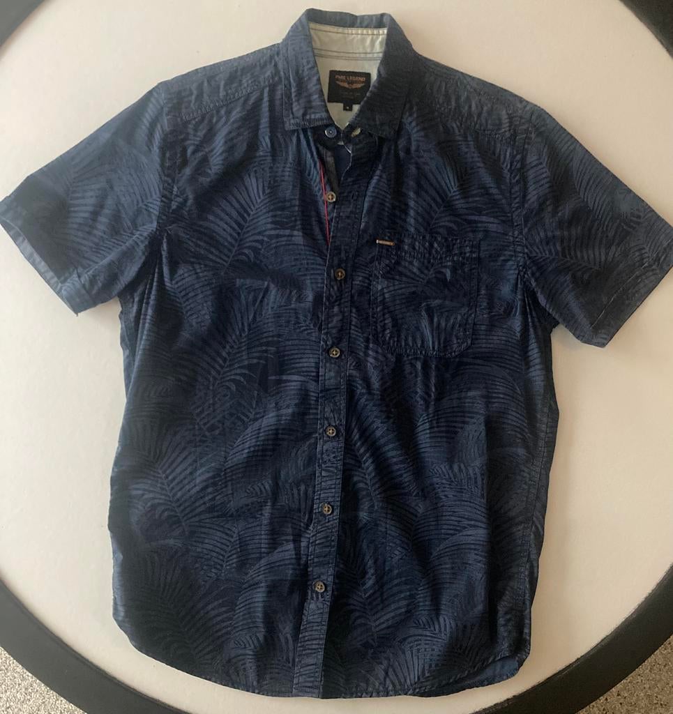 PME Legend overhemd korte mouw (M), Ophalen of Verzenden, Gedragen, Blauw