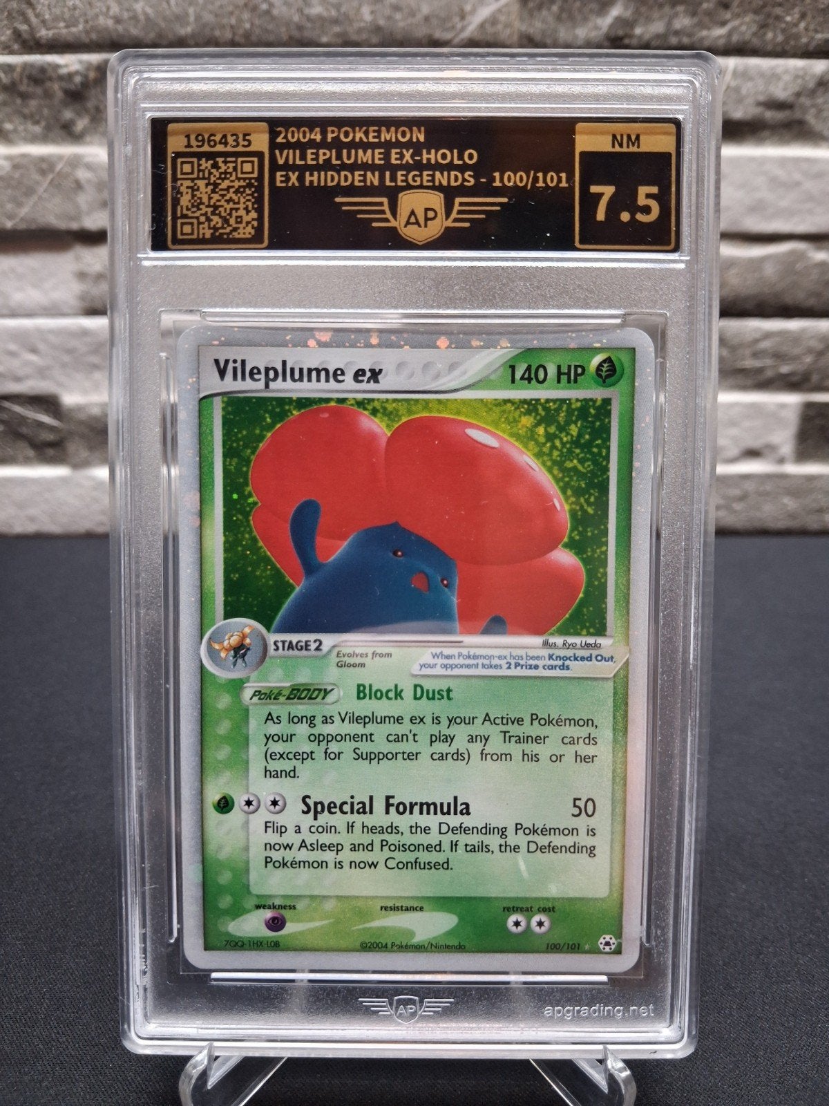 Vileplume ex Holo 2004 Pokémon EX Hidden Legends 100/101, Ophalen of Verzenden, Zo goed als nieuw