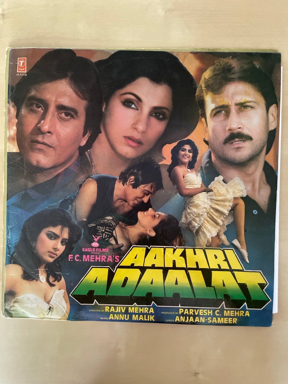 Aakhri Adaalat - Indiase Bollywood LP Vinyl, Ophalen of Verzenden, Gebruikt
